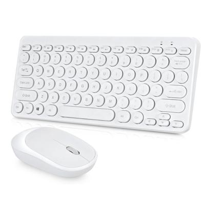 China Popular Wholesales Chocolate Slim Wireless Keyboard And Mouse Combo Ultra Thin Buttons For Grill for sale