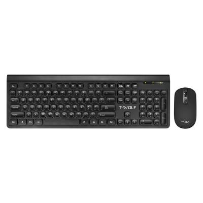 China Hot sale TWOLF TF300 104keys wireless waterproof keyboard and mouse combo for whole house or business premises for sale