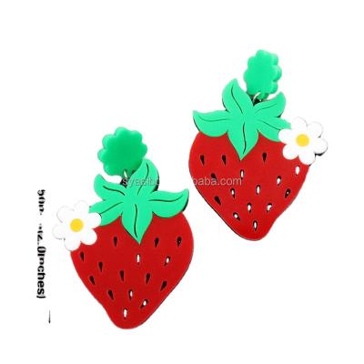 China ERS429HP018A Romantic Acrylic Fruit Dangle Drop Earrings Pineapple Strawberry Earrings Women Acrylic Jewelry for sale