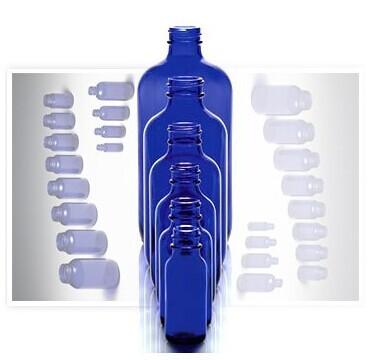 China Boston round glass bottle with various of size and color for sale