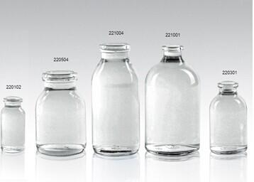 China Clear infusion medical Glass Bottles for sale