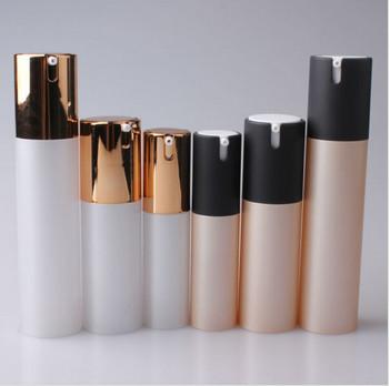 China 15ml 30ml 50ml Cosmetic Round Plastic Acrylic Lotion Airless Bottle for sale