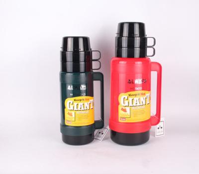 China Double cover 1.8 L thermos plastic vacuum flask thermos bottle for sale