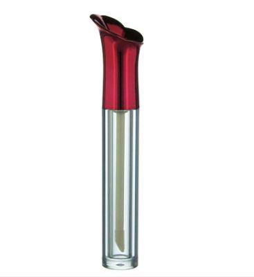 China Lip Gloss tube with trumpet flower cap, trumpet flower cap lip gloss tube for sale