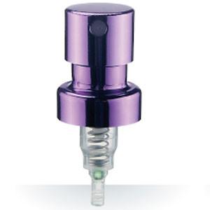 China 15-20mm fashionable purple Aluminum/ plastic  perfume pump sprayer for sale