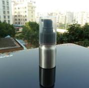 China 20ml silver red yellow blue screw aluminum bottle with lotion pumps for sale