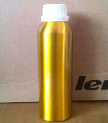 China Empty 300ml golden silver aluminium bottle with white caps for sale