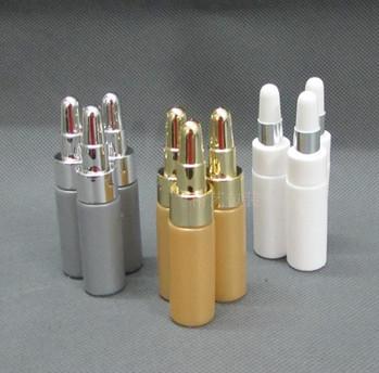 China 6ml Golden Silver White Color Portable Squeezable Essence PE Bottle For Person Care for sale