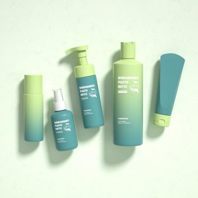 China Labeling Surface Handling Cosmetic Packaging Set made of Biodegradable Recycled Plastic for Sustainable Beauty Solutions for sale