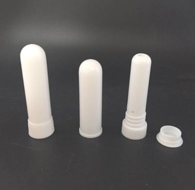 China Plastic PP Bottles Blank Nasal Inhaler sticks Essential Oil inhaler tube with cotton wicks nasal specimen tube for sale