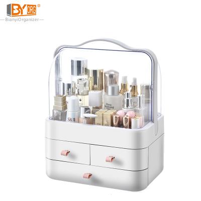 China Modern Cosmetics Storage Box Household Drawer Slot Mask Plastic Jewelry Storage Box for sale