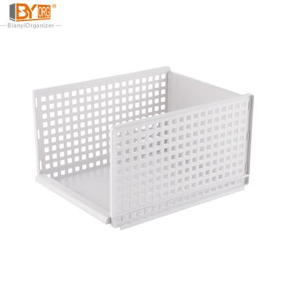 China Hot Selling Stackable Type Clothes Storage Box Foldable Plastic Wardrobe Kitchen Novelty Drawer Bedroom For Clothes for sale