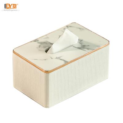 China Household Minimalist Direct Home Factory Bedroom Cloth Storage Cloth Marble Leather Box for sale