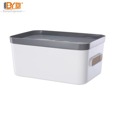 China Viable Small Desk Organizer Box Storage Children Wardrobe Organizer Kids Bedroom Clothes Plastic Storage Baskets for sale