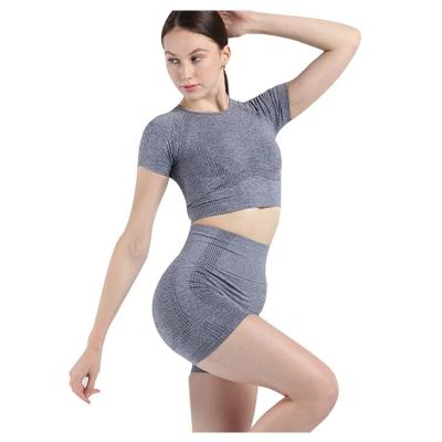 China Autumn And Winter Seamless Sports Yoga Fitness Clothing Quick-drying Breathable Long Sleeve Yoga Clothing Set for sale