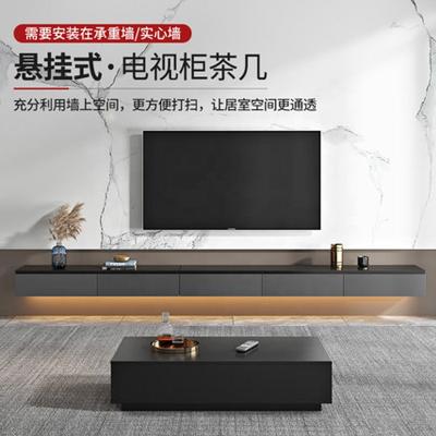 China Modern Luxury Minimalist Black Hanging Lamp Extendable Pendant TV Cabinet on Living Room Wall for sale