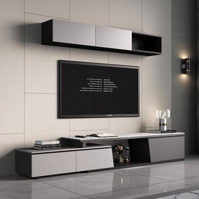 China Large Modern Simple Retractable Storage Living Room Wood Expandable Space TV Cabinet for sale