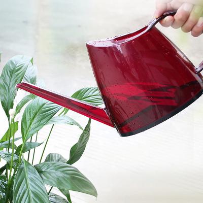 China High Appearance Garden Water Irrigation Plastic Watering Can Resin Tools PP 1.5L Red Thicken Bottle Durable Garden Watering Can for sale