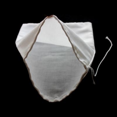 China Strong Organic Cotton Gauze Fabric Filter Mesh Tea Bag With Suction String for sale