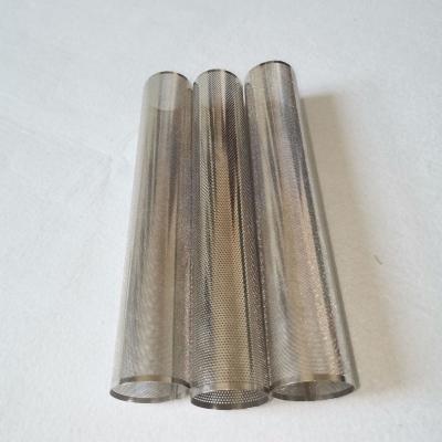 China Plain Weave Filter Tube Filter Cartridge Stainless Steel Punch Filter Pipe for sale