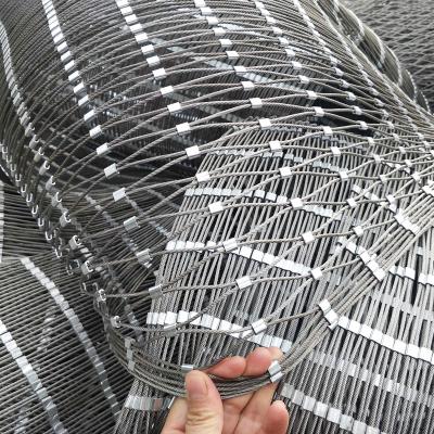 China corrosion resistance 304 or 316 stainless steel cable mesh/stainless steel rope mesh/stainless steel cable net for sale