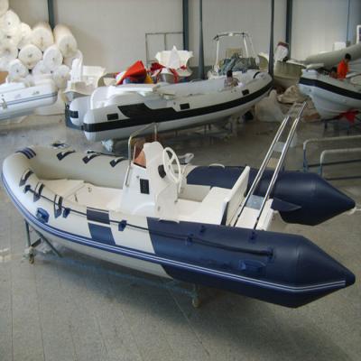 China Fishing Ifor BOATS RIB Color 420cm DeporteStar CE White And Blue Fishing for sale