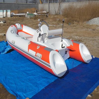 China Fishing from DeporteStar CE RIB 390cm High Quality Fiberglass Rowing Boat Inflatable Boat for sale