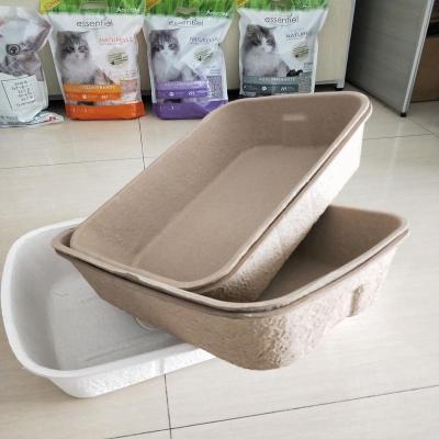 China 2021 Sustainable Hot Selling Biodegradable Recycle Disposable Cat's Litter Tray for sale