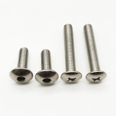 Китай JISB1111T 304 Stainless Steel Screw Bolt Set Large Flat Round Head Truss Head Screw Bolt продается