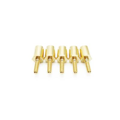 China Single Head Automotive Brass Fittings Jinning Brass Hexagonal Copper Column Te koop