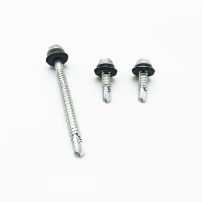 Cina Wholesale Roof Screws With Rubber Washers Hexagonal Hex Head Self Drilling Screws in vendita