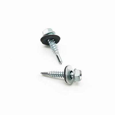 Cina Galvanised Metal Hexagon Screws Hex Head Roofing Screws Taiwan Quality C1022A Self-Drilling DIN7504K Screw in vendita