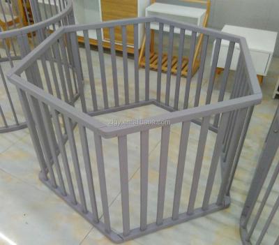 China Eco - Friendly Wooden Indoor Baby Children Safety Playground Fence for sale