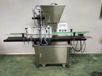 China Servo Cosmetic Cream Filling Machine Double Head Gear Pump Filling Machine for sale