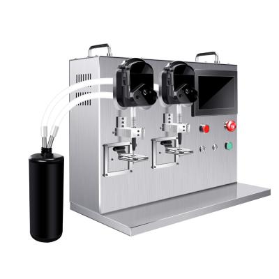 China PLC Mascara Filling Machine Nail Polish Filling Machine Double Head for sale