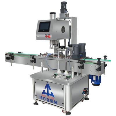 China 220V 50Hz Servo Automatische Deckelmaschine 0,3-0,8 Mpa Luftzufuhr Edelstahl zu verkaufen