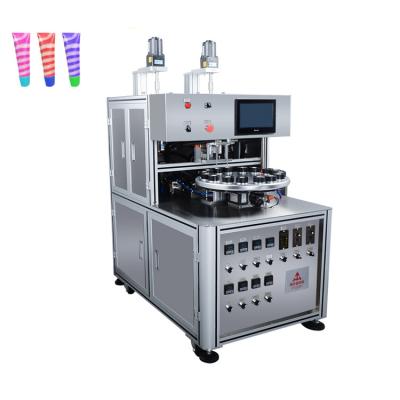 China Máquina de enchimento de creme cosmético de cor dupla Máquina de enchimento de frasco de creme com motor AC à venda