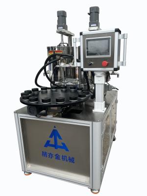 China Máquina de enchimento de creme para olhos cosméticos Máquina de enchimento de frasco de creme de cores duplas com motor AC à venda