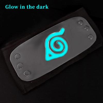 China New Design Luminous Metal Headbands Japanese Anime Kakashi Cosplay Props Headband for sale