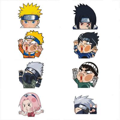 China Waterproof Wall Art Anime Car Stickers Sticker Kakashi Itachi Uchiha Sasuke 3d Sticker Naruto Decals Low Price Cartoon Sticker Large for sale