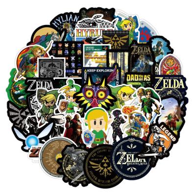 China 50pcs/set Cartoon Sticker The Legend of Zelda Game Sticker for Graffiti Notebook Phone Laptop Luggage Stickers for sale