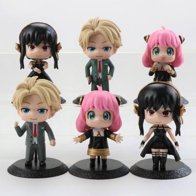 China Japan's Spy X Family PVC 6pcs/set 10cm figure Anya Forger Yor Forger Twilight Figurine Manga Doll Toys for sale