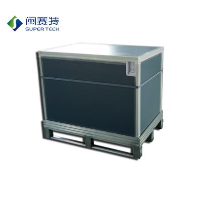 China Large Capacity Waterproof Cooler Box Cost Cold Chain Ice Chest Reduced Vacuum Insulation Cold Pallet Shipper for sale