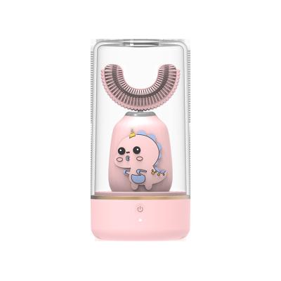 China WYWD Battery Operated Smart Toothbrush Cute Fun Children's Electric Toothbrush U Shape With Battery for sale