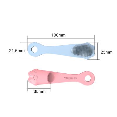 China Stocked Finger Brush Toothbrush For Dog Cat Tooth Teeth Mouth Cleaning for sale