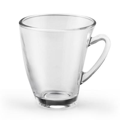 China Transparent Handle Turkish Coffee Cups Tea Milk Water Glass Mug With Easy Handle for sale