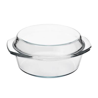 China Sustainable Glass Baking Tray Glass Bakeware For Oven Heat Resistant Microwave for sale