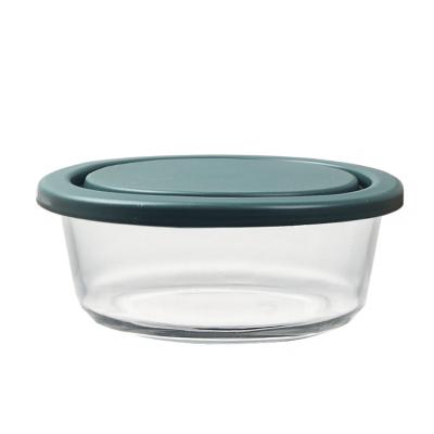 China Sustainable Wholesale Glass Salad Bowl Keeping Round Glass Fruit Bowl With Cover for sale