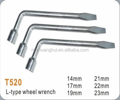 China 2017 hot sale carbon steel new style wheel nut l type spanner for different sizes for sale