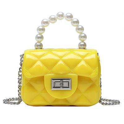 China Fashion \ comfortable cosmetic cross \ goods 2020 shoulder chain bag fashion - children small Mini Jelly Bag Purse body handbag for sale